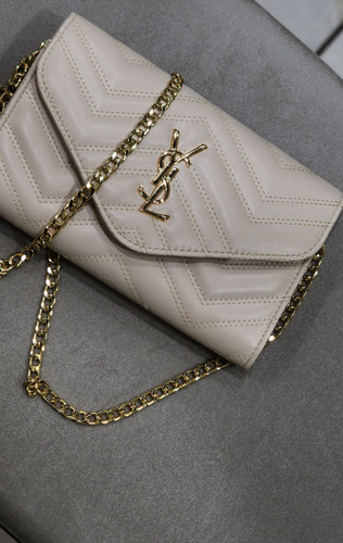 کیف دستی و دوشی ysl کرمی